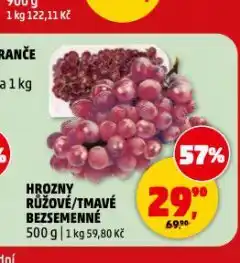 Penny Market Hrozny tmavé bezsemenné nabídka