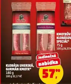 Penny Market Gurmán klobása kmotr nabídka