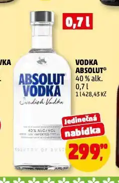 Penny Market Absolut vodka nabídka