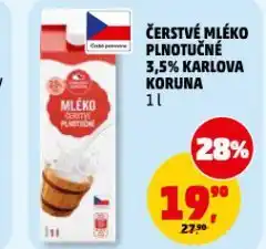 Penny Market Čerstvé mléko plnotučné nabídka