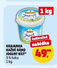 Penny Market Bílý jogurt každé ráno krajanka nabídka