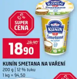 Terno Kunín smetana na vaření nabídka