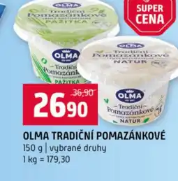 Terno Olma tradiční pomazánkové nabídka