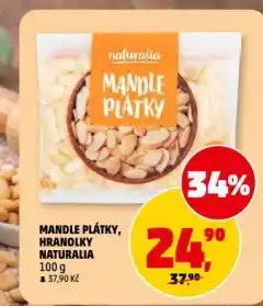 Penny Market Mandle plátky naturalia nabídka