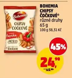 Penny Market Bohemia čočkové chipsy nabídka