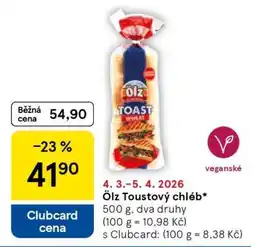 Tesco Ölz toustový chléb nabídka