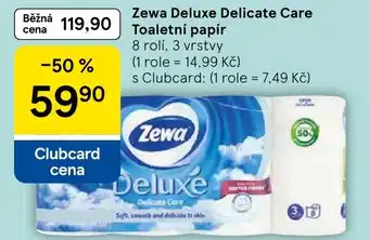 Tesco Zewa Deluxe Delicate Care Toaletní papír nabídka