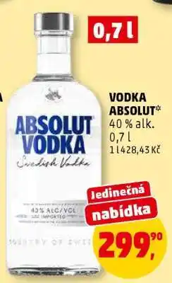 Penny Market Vodka Absolut nabídka