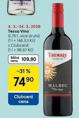 Tesco Tesco Víno nabídka