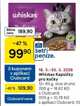 Tesco Whiskas Kapsičky pro kočky nabídka