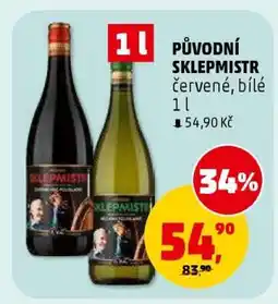 Penny Market PŮVODNÍ SKLEPMISTR červené, bílé 1 l nabídka