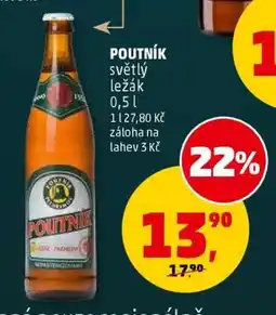 Penny Market Poutník světlý ležák 0,5 l nabídka