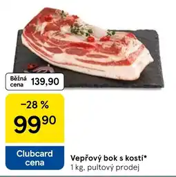 Tesco Vepřový bok s kostí nabídka