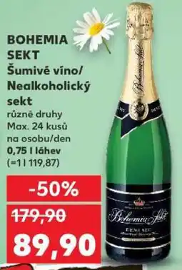 Kaufland BOHEMIA SEKT Šumivé víno/Nealkoholický sekt nabídka