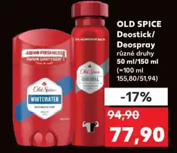 Kaufland OLD SPICE Deostick/Deospray nabídka