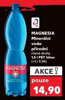 Kaufland MAGNESIA Minerální voda přírodní nabídka