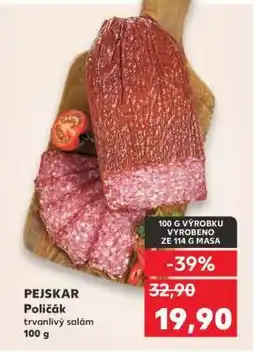 Kaufland PEJSKAR Poličák Trvanlivý salám 100 g nabídka