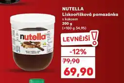 Kaufland NUTELLA Lískooříšková pomazánka s kakaem nabídka