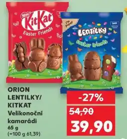 Kaufland ORION LENTILKY/KITKAT Velikonoční kamarádi nabídka