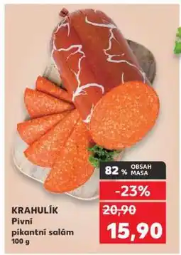 Kaufland KRAHULÍK Pivní pikantní salám 100 g nabídka