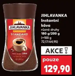 Kaufland JIHLAVANKA instantní káva nabídka