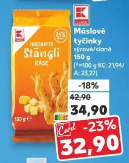 Kaufland Máslové tyčinky sýrové/slané nabídka