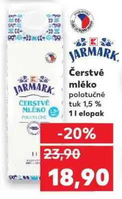 Kaufland Čerstvé mléko polotučné nabídka