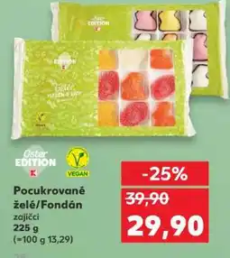 Kaufland Pocukrované želé/Fondán zajíčci nabídka