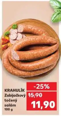 Kaufland KRAHULÍK Zabijačkový točený salám 100 g nabídka