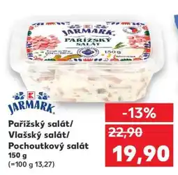 Kaufland Pařížský salát/ Vlašský salát/ Pochoutkový salát nabídka