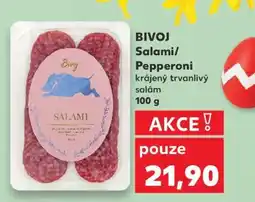 Kaufland BIVOJ Salami/Pepperoni nabídka