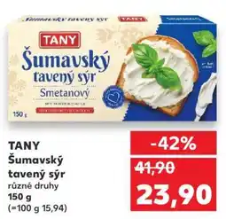 Kaufland Tany Šumavský tavený sýr nabídka