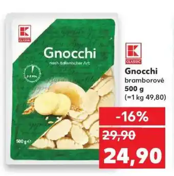 Kaufland Gnocchi bramborové nabídka