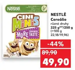 Kaufland Nestlé cereálie nabídka