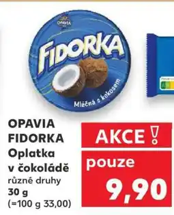 Kaufland OPAVIA Fidorka Oplatka v čokoládě nabídka