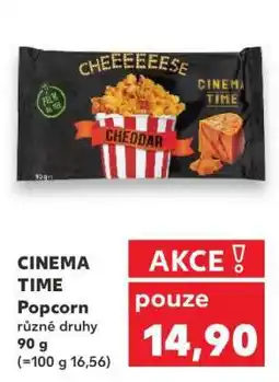 Kaufland CINEMA TIME Popcorn nabídka