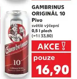 Kaufland Gambrinus Originál 10 nabídka