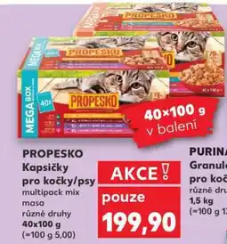 Kaufland PROPESKO Kapsičky pro kočky/psy nabídka