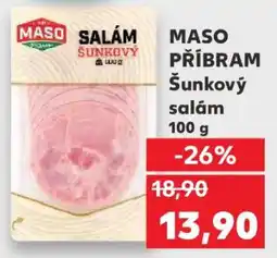 Kaufland MASO PŘÍBRAM Šunkový salám 100 g nabídka