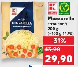 Kaufland Mozzarella strouhaná 200 g nabídka