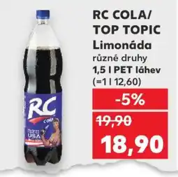 Kaufland RC COLA TOP TOPIC Limonáda nabídka
