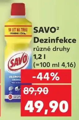 Kaufland SAVO² Dezinfekce nabídka