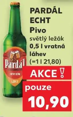 Kaufland PARDÁL ECHT Pivo nabídka