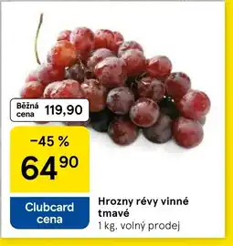 Tesco Hrozny révy vinné tmavé nabídka
