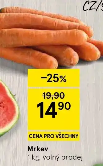 Tesco Mrkev nabídka