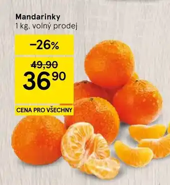 Tesco Mandarinky nabídka