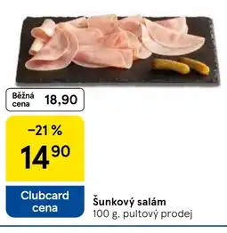 Tesco Šunkový salám nabídka