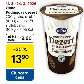 Tesco OLMA Pudingový dezert nabídka