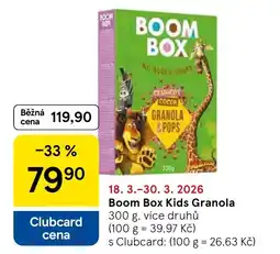 Tesco Boom Box Kids Granola nabídka