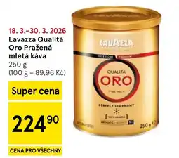Tesco Lavazza Qualità Oro Pražená mletá káva nabídka